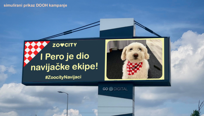 ZOOCITY Najslađa navijačka ekipa DOOH koncept